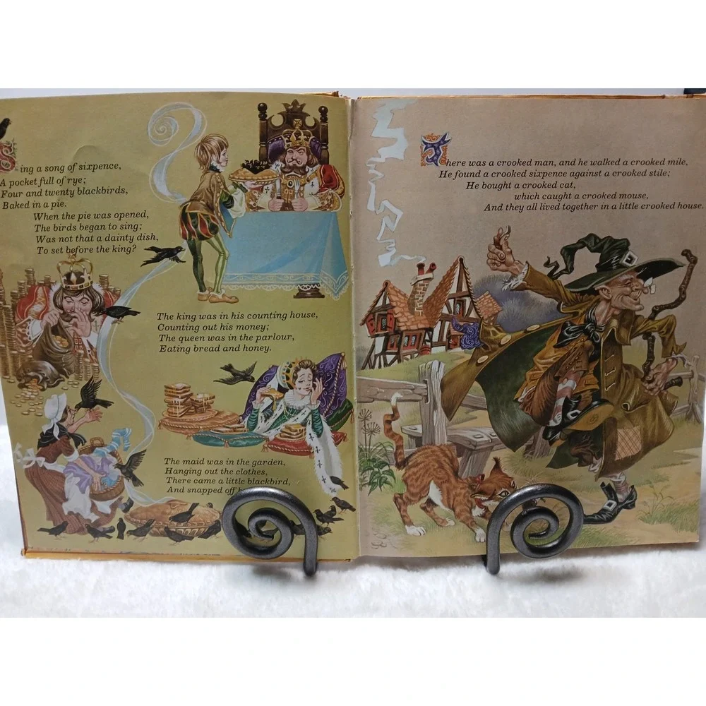 Vtg 1975 Brimax Books Time For A Rhyme A Collection‎ Of Nursery Rhymes HC